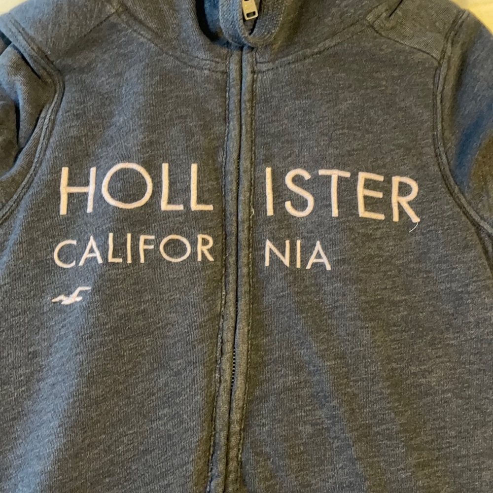 hollister blue hoodie